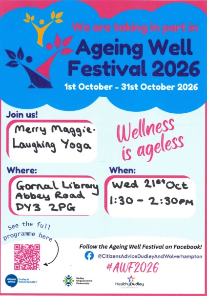 Gornal Library - Merry Maggie Laughing Yoga